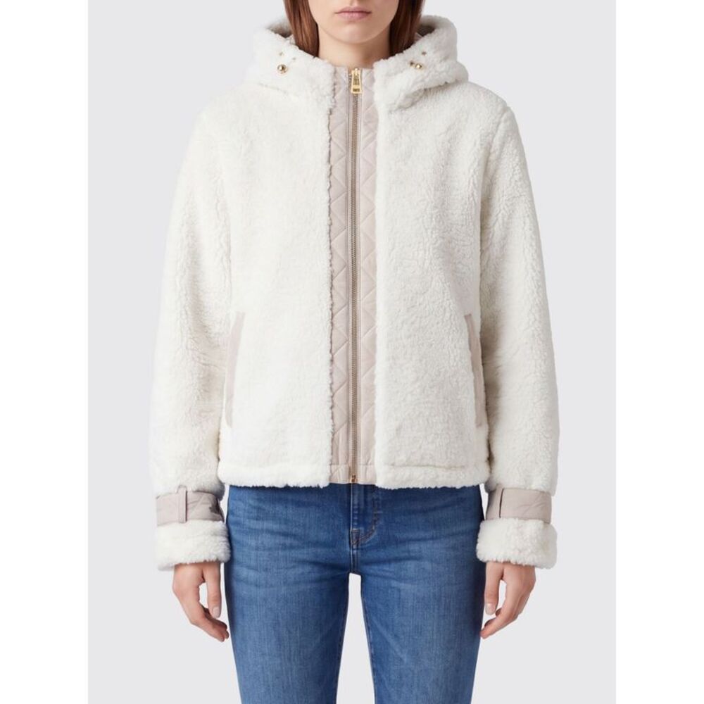 Liu Jo Women Liu Jo Hooded Faux Fur Jacket With Zip Closure